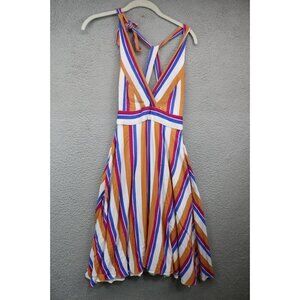 LuLu's Halter Style Empire Waist Fit & Flare Dress-XS-Lined-Pockets-Beachy